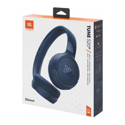 Bluetooth Ακουστικά Stereo JBL Tune T520BTBLU On ear BT5.3 Χρόνος Λειτουργίας 57 Ώρες Μπλέ