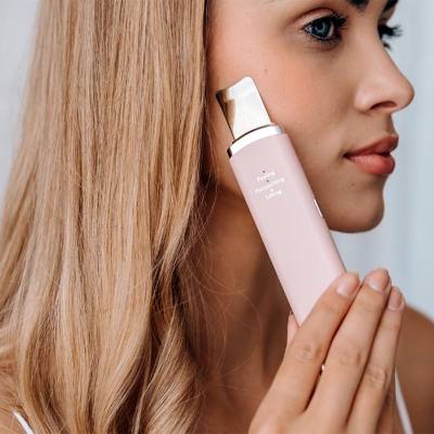 Σπατούλα cavitation peeling προσώπου για καθαρισμό & αντιγήρανση με υπερηχητικές δονήσεις, EMS, ION+ & ION-
