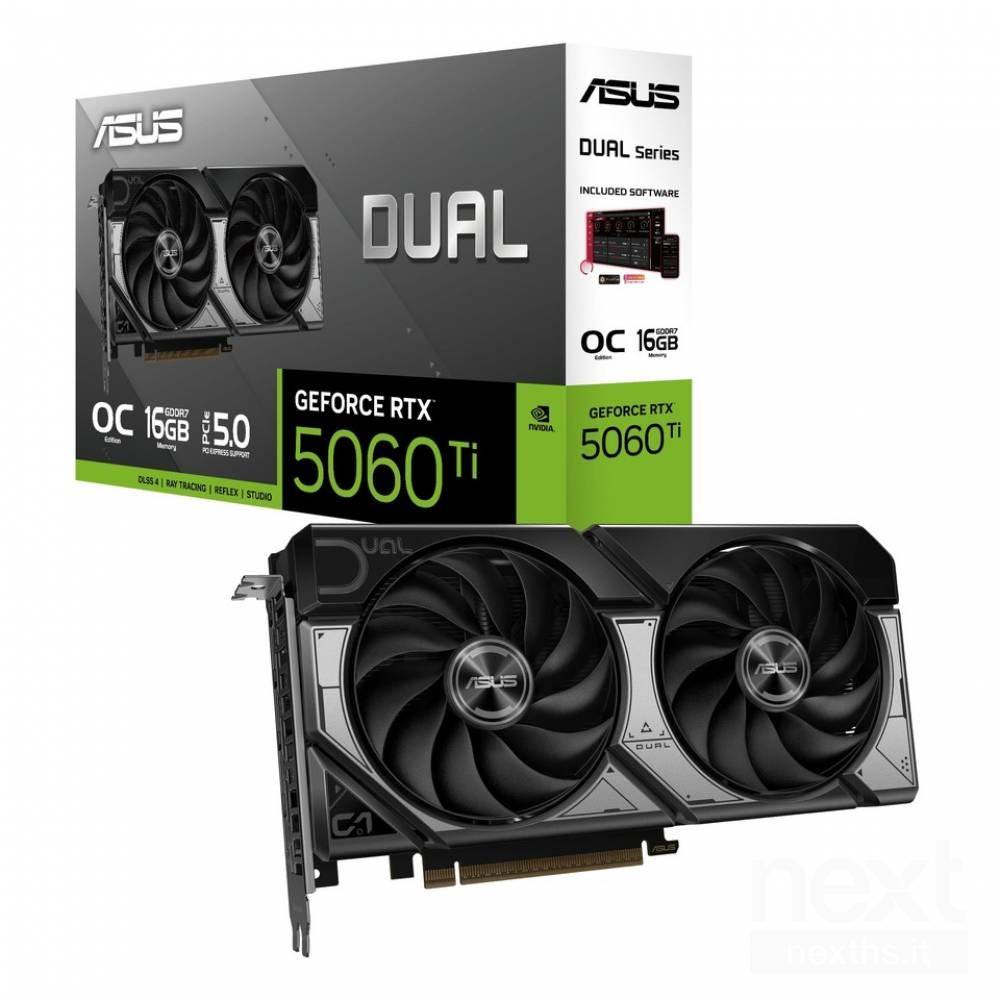 Asus GeForce RTX 5060 Ti 16GB GDDR7 Dual OC (90YV0MH0-M0NA00) (ASU90YV0MH0-M0NA00)