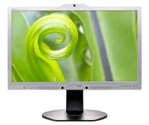PHILIPS used οθόνη 241P6Q IPS-LED, 23.8" Full HD, VGA/DVI/DisplayPort/HDMI, Cam, Grade A