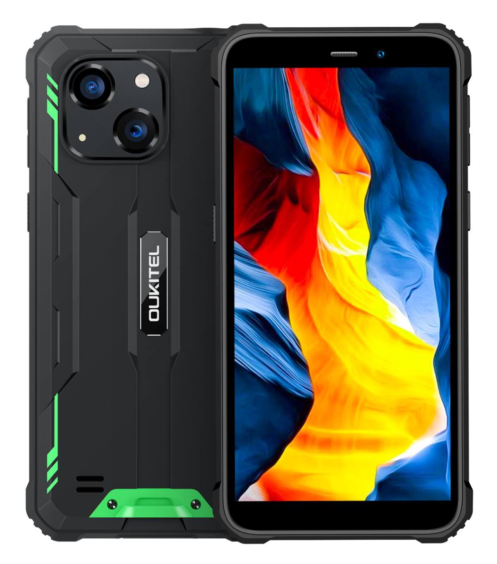 OUKITEL smartphone WP32, 6", 4/128GB, 6300mAh, IP68/IP69K/MIL-STD-810H, πράσινο