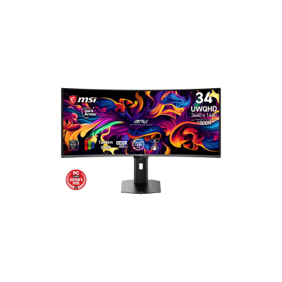 MSI MONITOR GAMING MPG 341CQR QD-OLED X36, CURVED QD-OLED UWQHD, 34", 21:9, 300CD/M2, 0.03MS, 360Hz, 3440x1440, 2x HDMI/ DP/ TYP