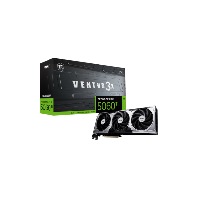 MSI VGA PCI-E NVIDIA GF RTX 5060 Ti 16G VENTUS 3X OC, 16GB/128BIT, GDDR7, HDMI/3xDP, 2 SLOT FANSINK, TRIPLE FAN, 3YW.