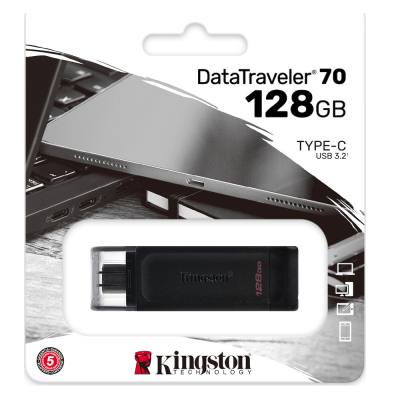 USB 3.2 Kingston Flash Drive 64GB USB-C DT70/128GB