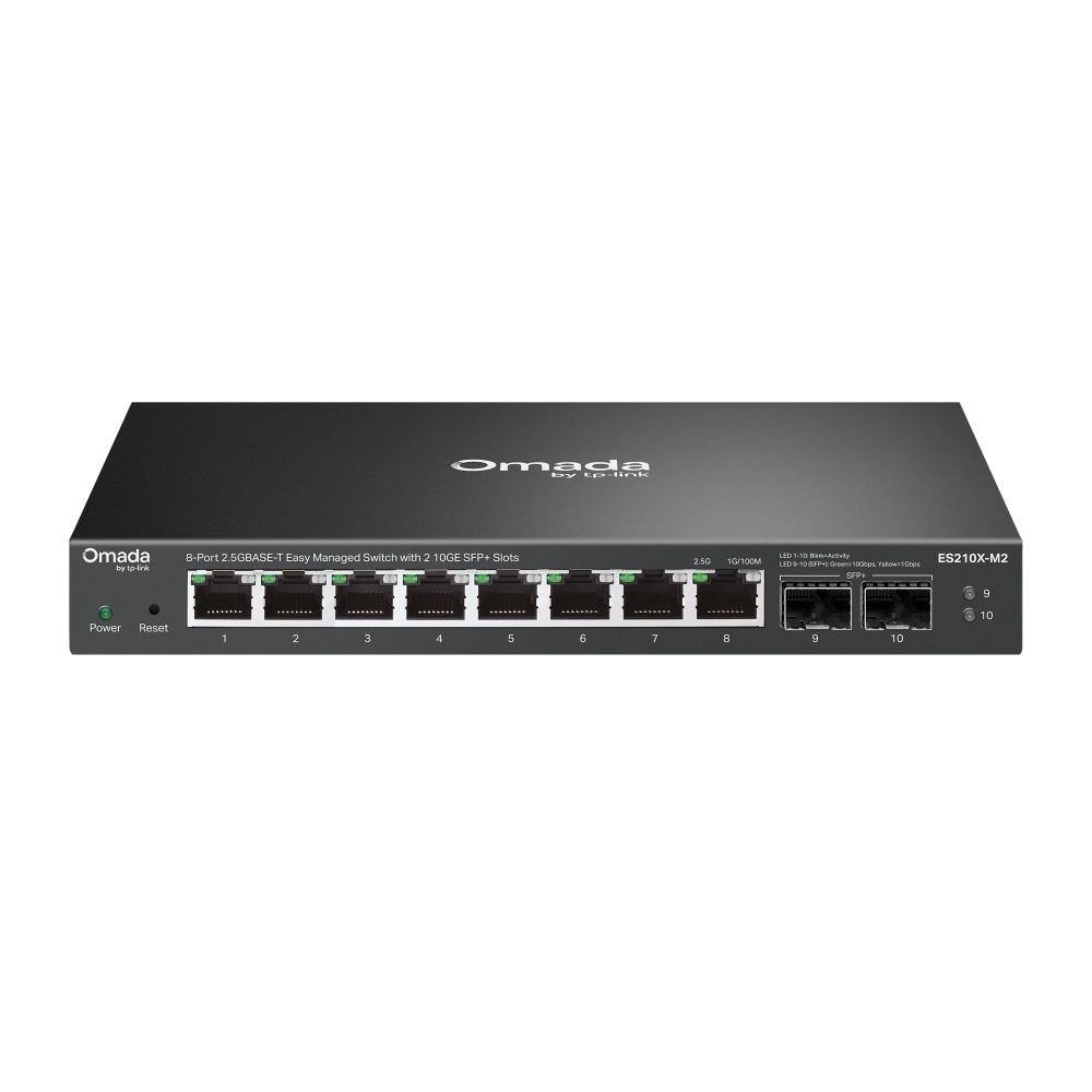 TP-Link Omada 8-Port 2.5G BASE-T Easy Managed Switch with 2 10GE SFP+ Slots (ES210X-M2) (TPES210X-M2)