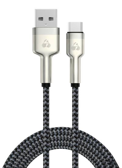 POWERTECH καλώδιο USB-C σε USB PTR-0199, PD 60W, 480Mbps, 1m, μαύρο/γκρι
