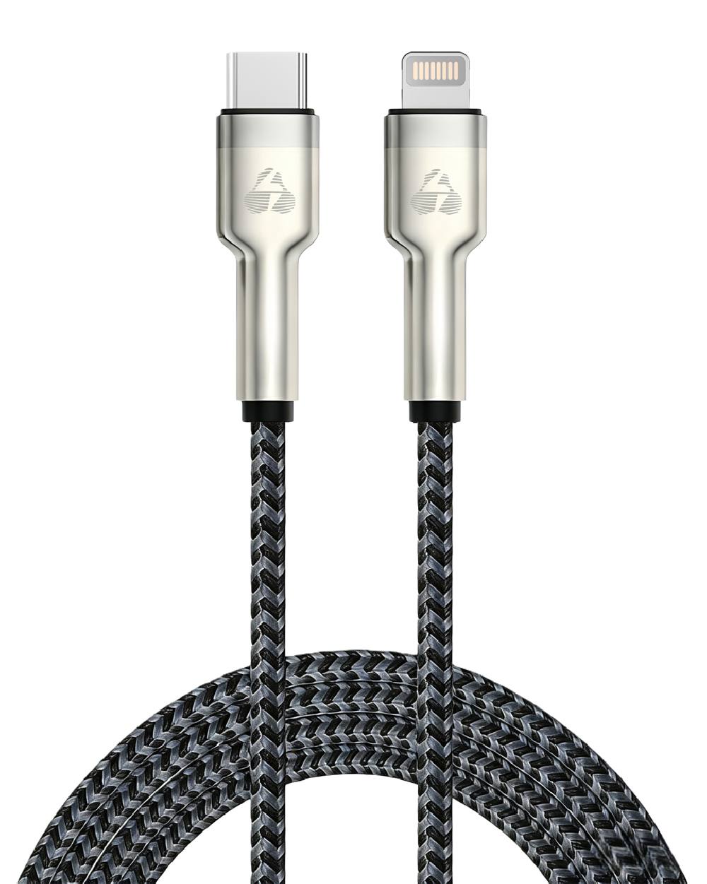POWERTECH καλώδιο Lightning σε USB-C PTR-0200, PD 27W, 480Mbps, 1m, μαύρο/γκρι