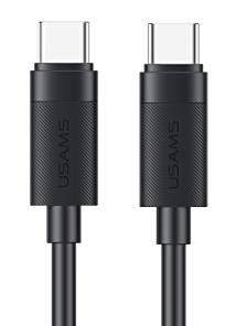 USAMS καλώδιο USB-C SJ780, 60W, 480Mbps, 1m, μαύρο