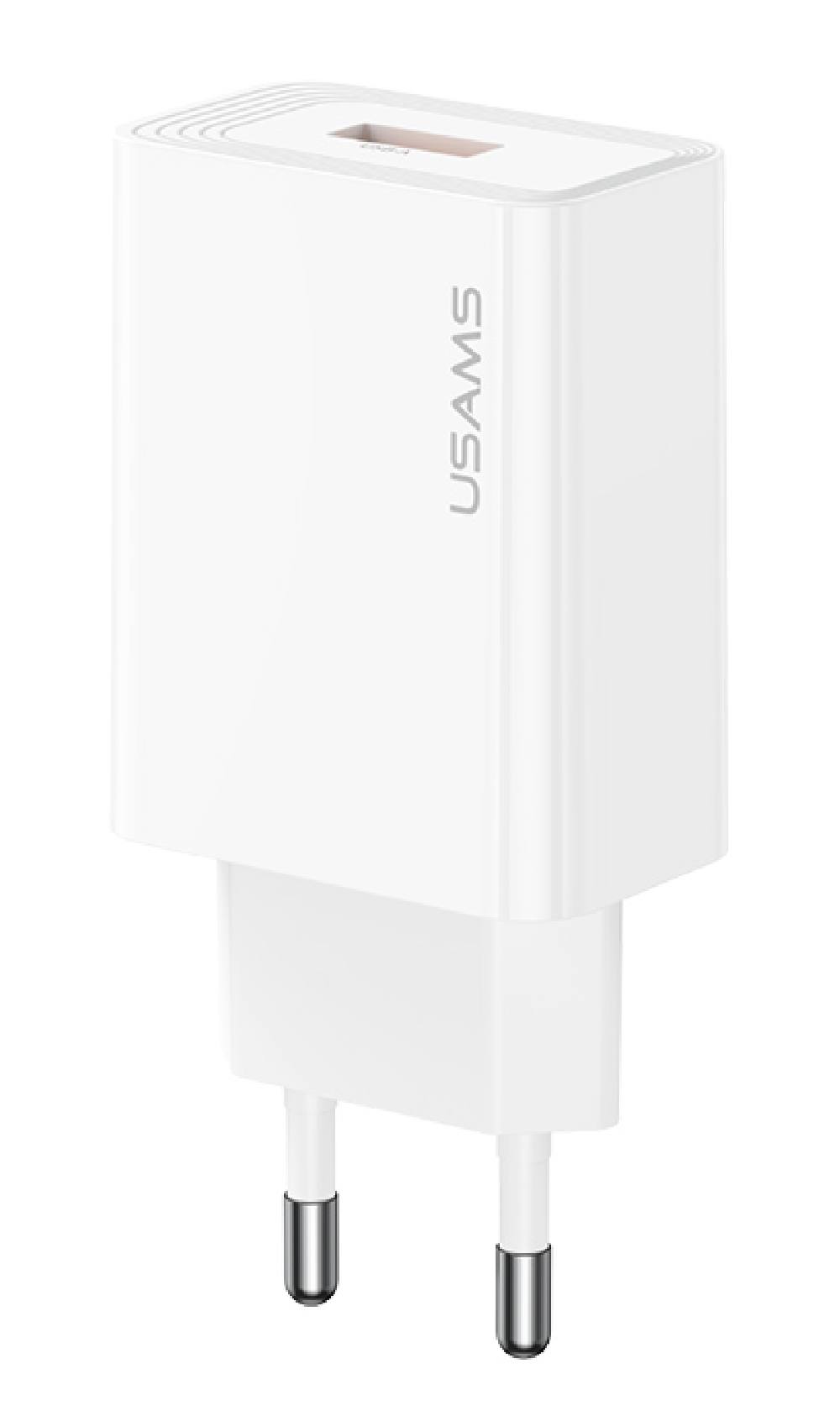 USAMS φορτιστής τοίχου CC324, USB, 18W, λευκός