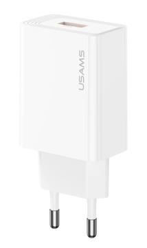 USAMS φορτιστής τοίχου CC324, USB, 18W, λευκός