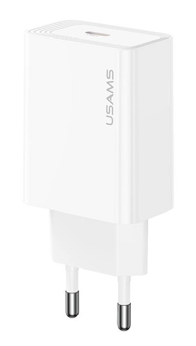 USAMS φορτιστής τοίχου CC325, USB-C, 20W, λευκός