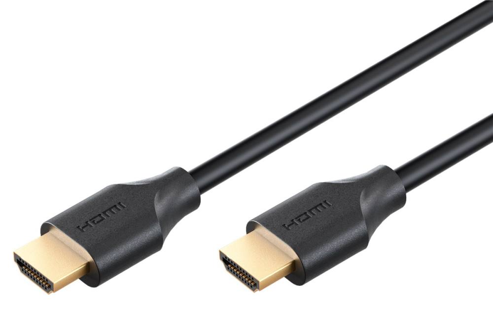 GOOBAY καλώδιο HDMI 2.2 80091, 16K/60Hz, 96 Gbps, 1m, μαύρο