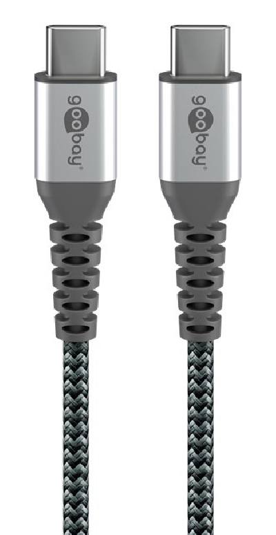 GOOBAY καλώδιο USB-C 49301, 60W, 480Mbps, 0.50m, μαύρο