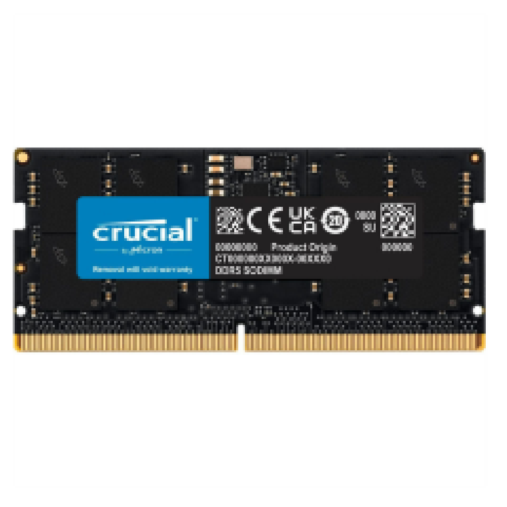 CRUCIAL RAM SODIMM 16GB CT16G56C46S5, DDR5, 5600MHz, CL46, SINGLE TRAY, 2YW.