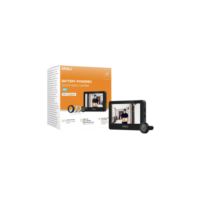IMOU SMART HOME SMART DOOR VIEW VD1-5M0S, INDOOR DOOR VIEW CAMERA BATTERY POWERED, 4.3IN NON-TOUCH COLOR SCREEN, 4800mAh BATTERY
