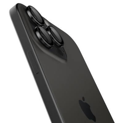 Προστασία Κάμερας Spigen Optik Pro Ez Fit Glass για Apple iPhone 16 Pro 16 Pro Max 17 Pro 17 Pro Max Μαύρο 2 Τεμαχίων
