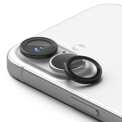Προστασία Κάμερας με Πλαίσιο Ringke για Apple iPhone 16 16 Plus Μαύρο 2 Τεμαχίων