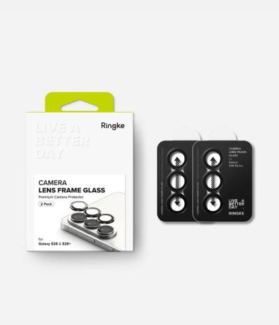 Προστασία Κάμερας με Πλαίσιο Ringke για Samsung SM-S942 Galaxy S26 SM-S947 Galaxy S26+  Μαύρο 2 Τεμαχίων