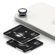 Προστασία Κάμερας με Πλαίσιο Ringke για Apple iPhone 16e 17e Black 2 Τεμαχίων