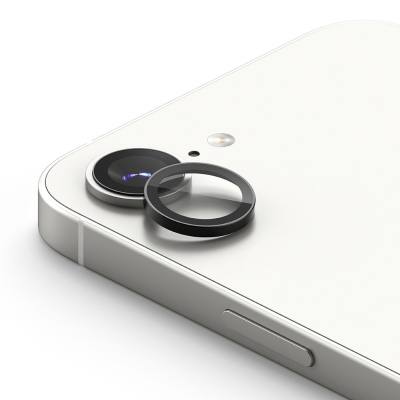 Προστασία Κάμερας με Πλαίσιο Ringke για Apple iPhone 16e 17e Black 2 Τεμαχίων