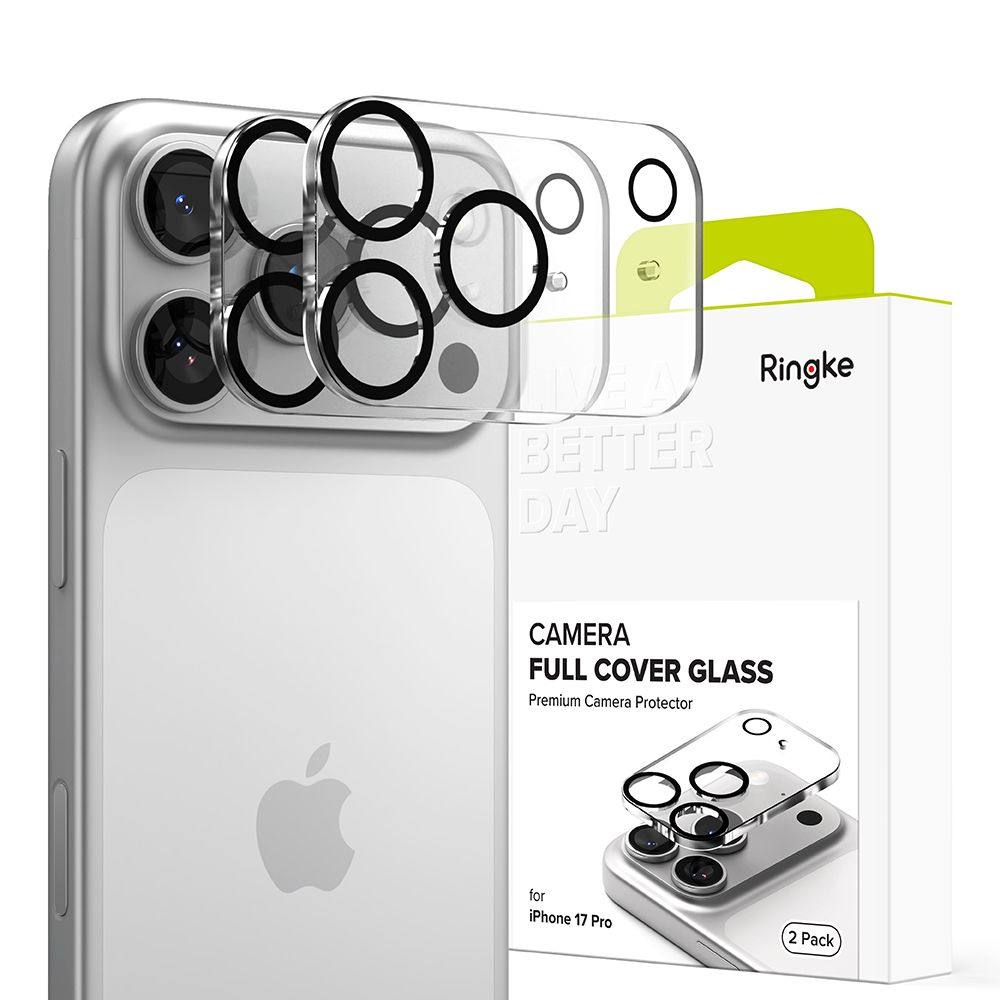 Προστασία Κάμερας Ringke Full Cover για Apple iPhone 17 Pro  Μαύρο 2 Τεμαχίων