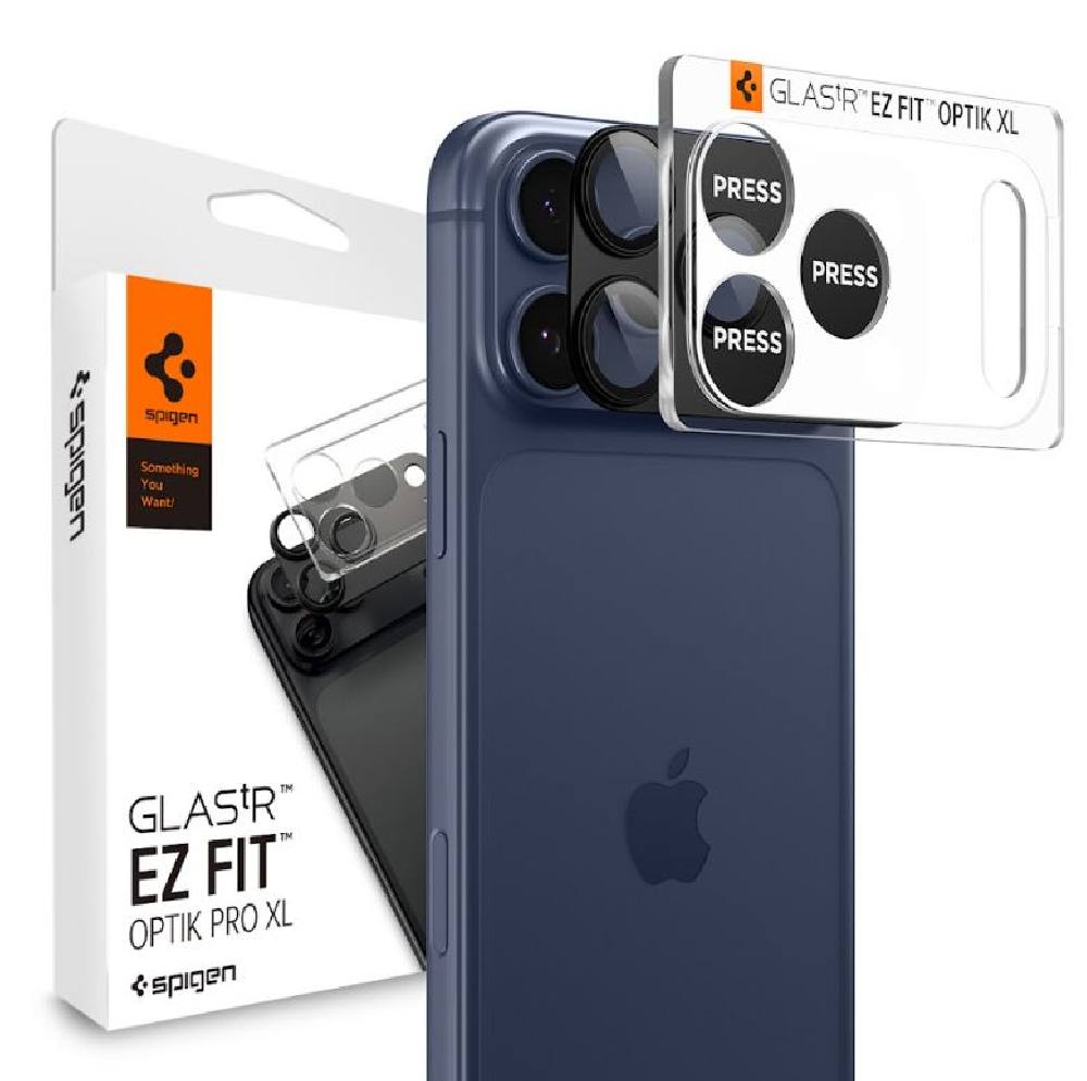 Προστασία Κάμερας Spigen Optik Pro XL Glass Ez Fit για Apple iPhone 17 Pro  Μαύρο