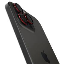 Προστασία Κάμερας Spigen Optik Pro L-Series Ez Fit για Apple iPhone 16 Pro 16 Pro Max 17 Pro 17 Pro Max Μαύρο-Κόκκινο 2τμχ