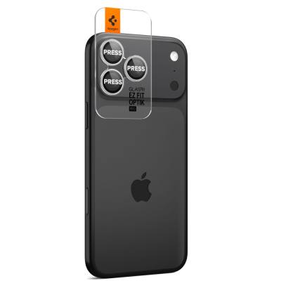 Προστασία Κάμερας Spigen Optik Pro Ez Fit Glass για Apple iPhone 16 Pro 16 Pro Max 17 Pro 17 Pro Max Ασημί 2 Τμχ