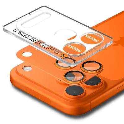 Προστασία Κάμερας Spigen Optik Pro XL Glass Ez Fit για Apple iPhone 17 Pro Max Πορτοκαλί