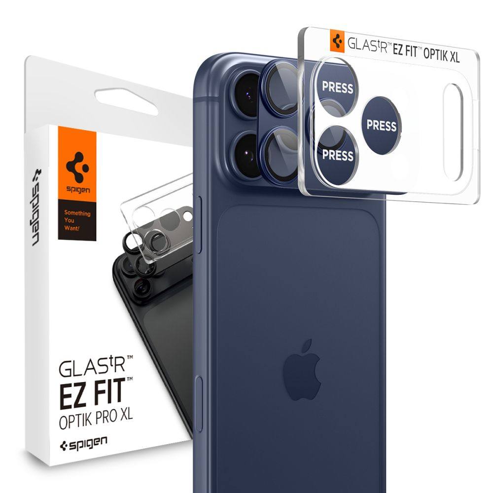 Προστασία Κάμερας Spigen Optik Pro XL Glass Ez Fit για Apple iPhone 17 Pro Max Μπλε