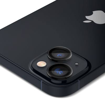 Προστασία Κάμερας Spigen Optik TR Ez Fit για Apple iPhone 14 14 Plus 15 15 Plus 2 Τεμαχίων Black