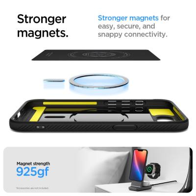 Θήκη Spigen Rugged Armor Magsafe για Apple iPhone 16e 17e Ματ Μαύρη