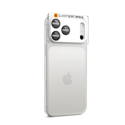 Προστασία Κάμερας Spigen Optik Pro XL Glass Ez Fit για Apple iPhone 17 Pro Ασημί