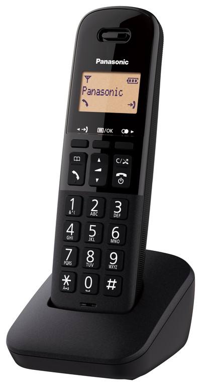 Ασύρματο Ψηφιακό Τηλέφωνο Panasonic KX-TGB610EU Μαύρο με Πλήκτρο Αποκλεισμού Κλήσεων