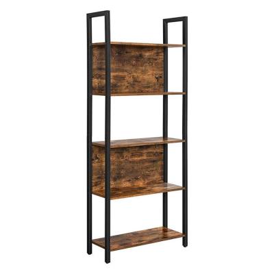 Vasagle Μεταλλική Βιβλιοθήκη με 5 Ξύλινα Ράφια 62 x 24 x 165 cm  (LLS025B01V1) (VASLLS025B01V1)