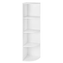 Vasagle Γωνιακή Ξύλινη Ραφιέρα με 4 Ράφια 30 x 30 x 129.5 cm  (LBC42WT) (VASLBC42WT)