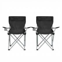 Songmics Camping Chair Set of 2 Black 84x52x81cm (GCB01BK) (SNGGCB01BK)