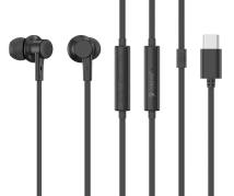 CELEBRAT earphones με μικρόφωνο G40, USB-C σύνδεση, 10mm, 1.2m, μαύρα