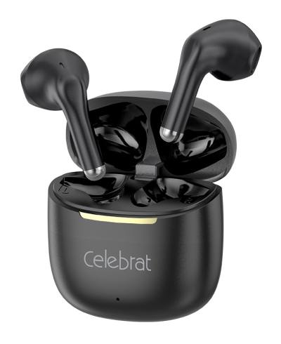 CELEBRAT earphones με θήκη φόρτισης W79, True Wireless, 13mm, 30/300mAh, μαύρα