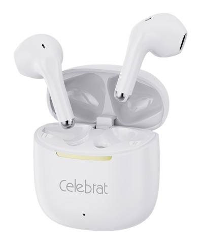CELEBRAT earphones με θήκη φόρτισης W79, True Wireless, 13mm, 30/300mAh, λευκά