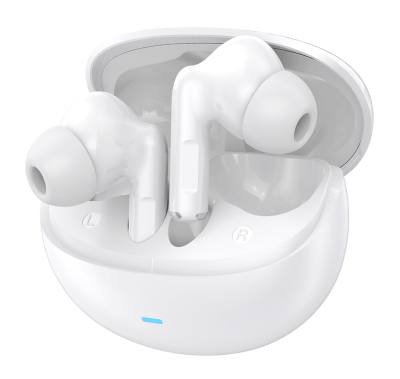 CELEBRAT earphones με θήκη φόρτισης W80, True Wireless, 13mm, 30/230mAh, λευκά