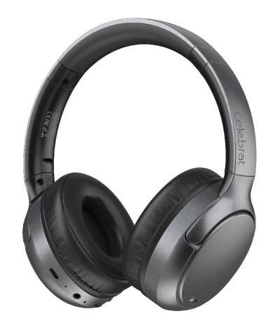 CELEBRAT headphones A41, ασύρματα & ενσύρματα, 40mm, 400mAh, ANC, μαύρα