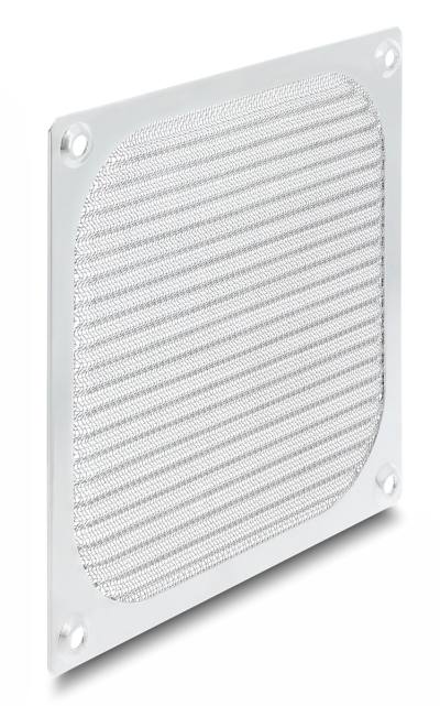 DELOCK σχάρα για 120mm ανεμιστήρα 67458 με φίλτρο σκόνης, μεταλλική, ασημί