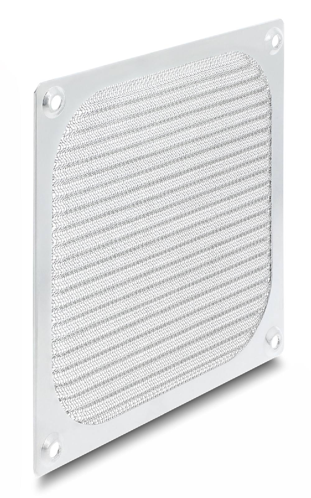 DELOCK σχάρα για 120mm ανεμιστήρα 67458 με φίλτρο σκόνης, μεταλλική, ασημί