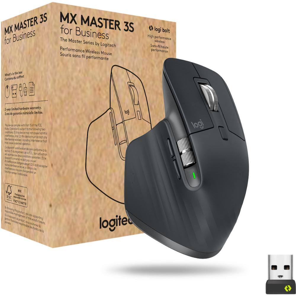 Logitech MX Master 3S for Business Mouse Black (910-006582) (LOGMXMASTER3SBK)