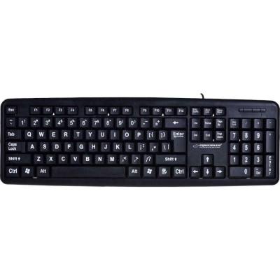 Esperanza Standard Usb Keybord With Big Letters Ek129 (EK129) (ESPEK129)