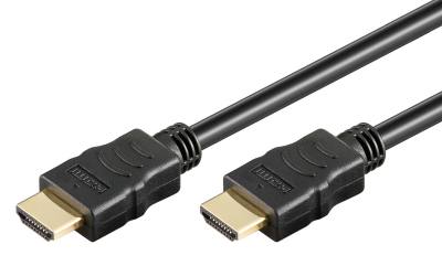 GOOBAY καλώδιο HDMI 80102 με Ethernet, soft, 4K/60Hz, 18 Gbps, 1.5m, μαύρο