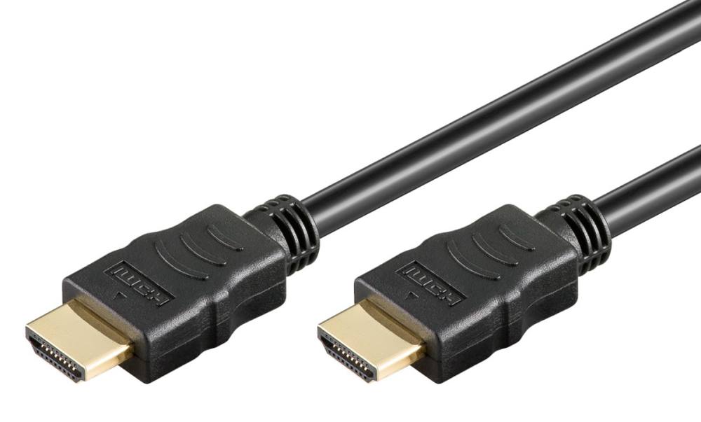 GOOBAY καλώδιο HDMI 80103 με Ethernet, soft, 4K/60Hz, 18 Gbps, 2m, μαύρο