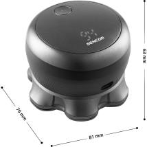 Επαναφορτιζόμενη Ξυριστική Μηχανή Sencor SMS 0800BK 1200mAh 5W 7 Κεφαλές 2 Επιλογές Ταχύτητας και Διάρκεια Λειτουργίας 120min Μα