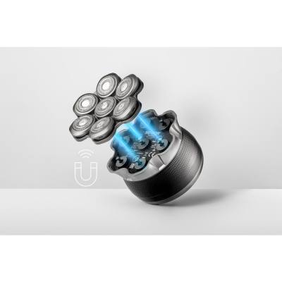Επαναφορτιζόμενη Ξυριστική Μηχανή Sencor SMS 0800BK 1200mAh 5W 7 Κεφαλές 2 Επιλογές Ταχύτητας και Διάρκεια Λειτουργίας 120min Μα